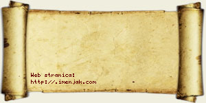 Kristina Denić vizit kartica